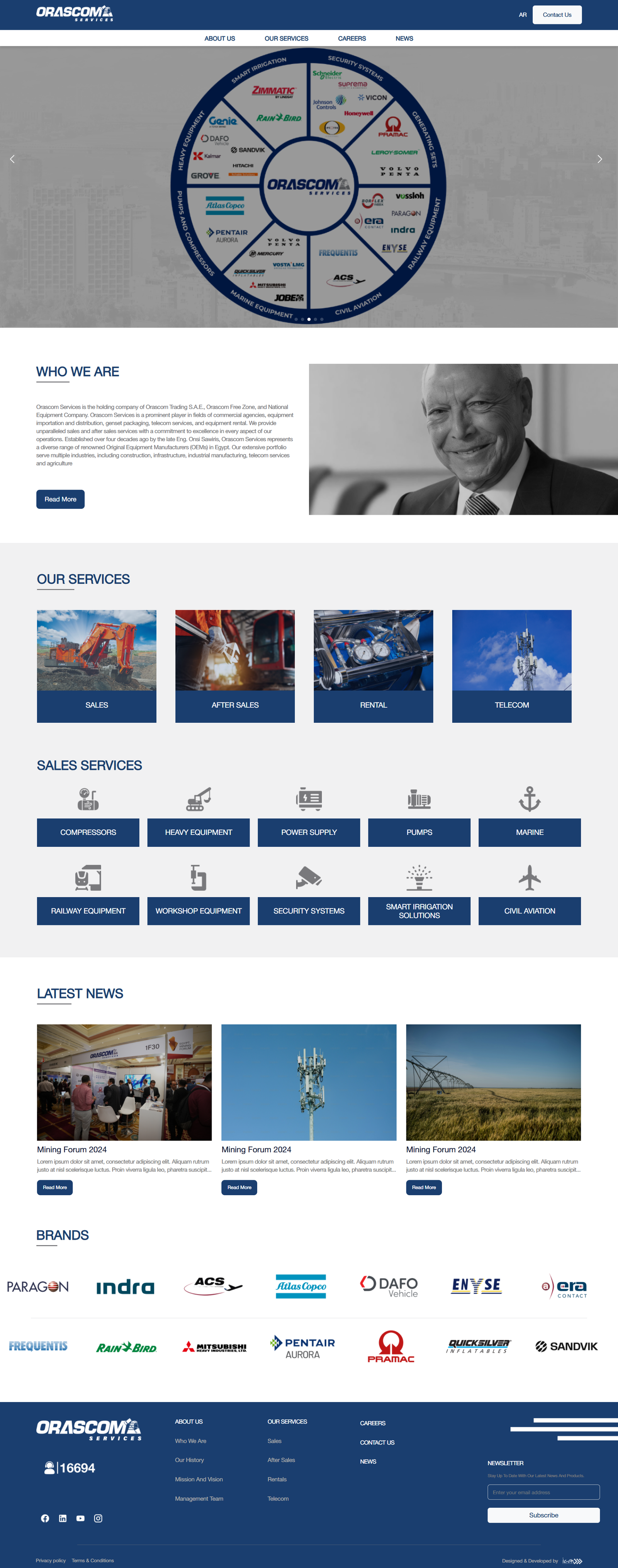 Orascom Services – Enterprise Sales, CRM & CMS Platform